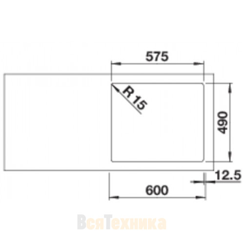 Кухонная мойка Blanco Solis 340/180-IF/A 