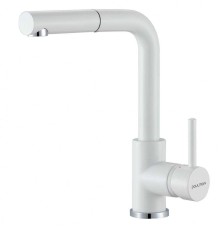 Смеситель Paulmark Kassel Ka214311-431TW для кухонной мойки, белый матовый полностью