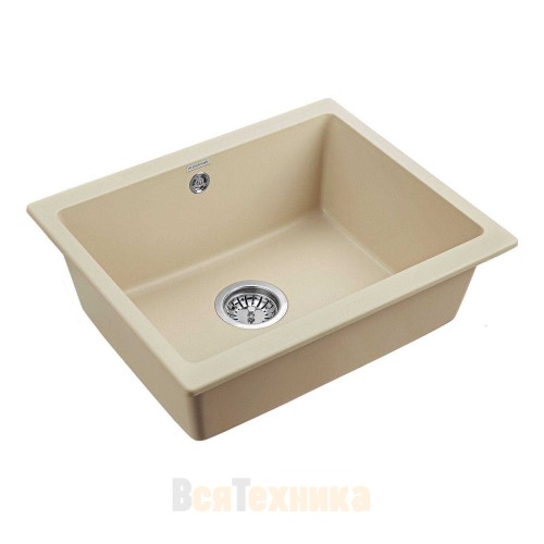 Мойка кухонная Paulmark GERA PM205546-CH шампань 555х460 подст. мон.