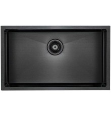 Кухонная мойка Paulmark Koher PM807444-GM, вороненая сталь