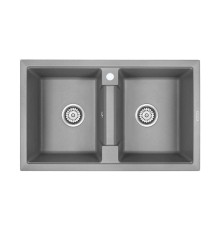 Мойка кухонная Paulmark ZWILLING PM238150-GRM серый металлик 810x500 мм