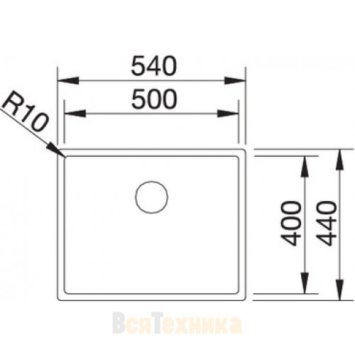 Кухонная мойка Blanco Claron 500-U Durinox 