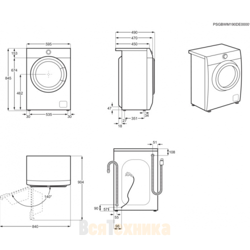 Cтиральная машина Electrolux EW6S4R27BI