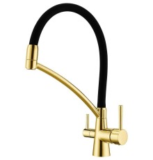 Смеситель Paulmark Siegen Si213111-G для кухонной мойки, золото