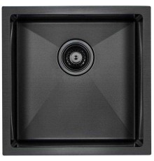 Кухонная мойка Paulmark Aller PM904444-GM, вороненая сталь
