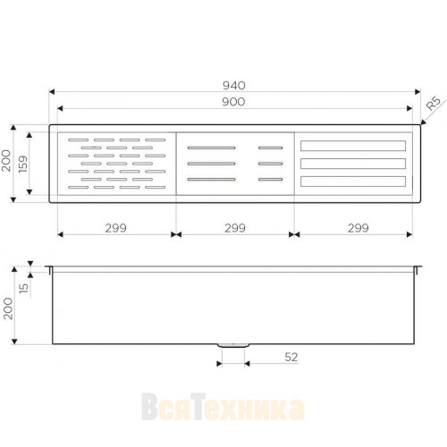 Встраиваемая сушка для посуды Omoikiri DRY-02-LG