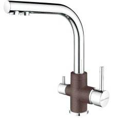 Смеситель Paulmark Essen Es213011-COCR для кухонной мойки, кофе / хром