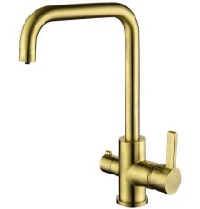 Смеситель Paulmark Logas Lo213021-BR для кухонной мойки, бронза