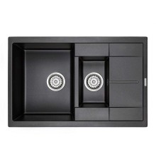 Мойка кухонная Paulmark FESTE PM237850-BL черный 775х495 мм