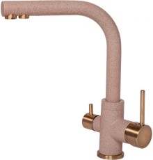 Смеситель Paulmark Essen Es213011-302Br для кухонной мойки, песочный бронза