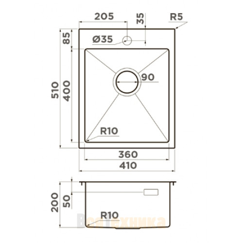 Кухонная мойка Omoikiri Akisame 41-IN