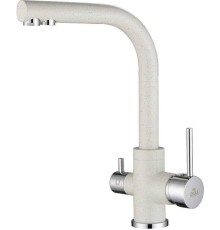 Смеситель Paulmark Essen Es213011-331 для кухонной мойки, белый