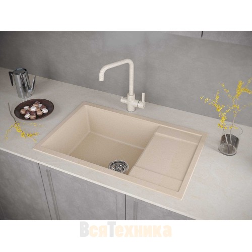 Мойка кухонная Paulmark VERLASS PM317850-QU кварц 780x500 мм
