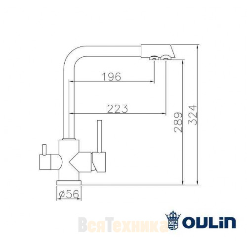 Смеситель Oulin OL-8073