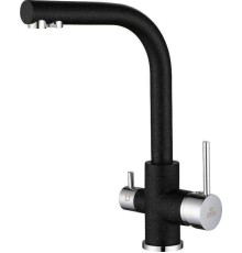 Смеситель Paulmark Essen Es213011-308 для кухонной мойки, черный