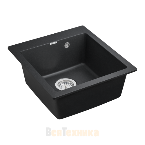 Мойка кухонная Paulmark ZEMAR PM104651-BL черный, 460х510 мм