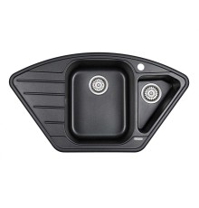 Мойка кухонная Paulmark WIESE PM529050-BL черный 890х490