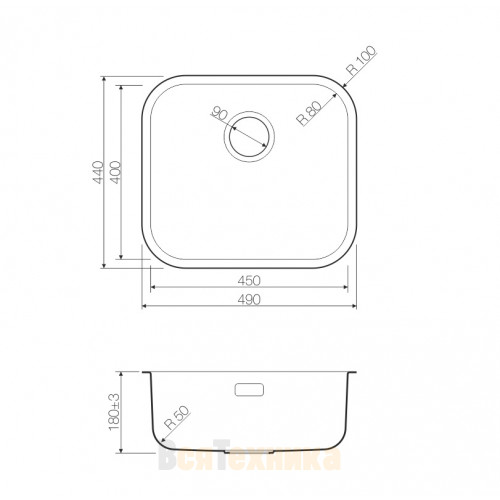 Кухонная мойка Omoikiri Ashino 49-IN