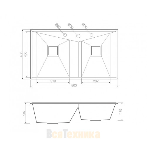 Кухонная мойка Omoikiri Izumi 86-2