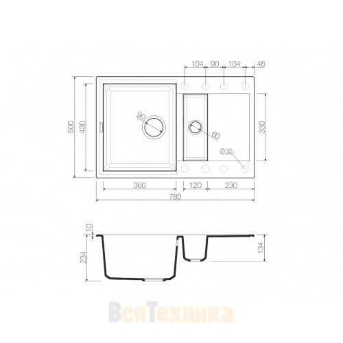 Кухонная мойка Omoikiri Sakaime 78-2-BL