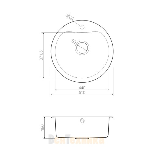 Кухонная мойка Omoikiri Saroma 51-IN