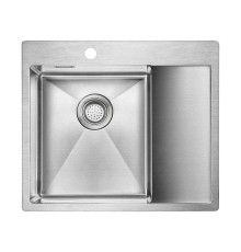 Кухонная мойка Paulmark Alster PM825951-BSL, брашированная нерж. сталь, левая AISI304