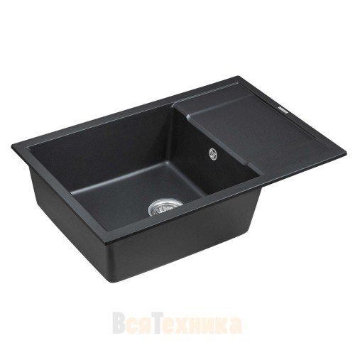 Мойка кухонная Paulmark VERLASS PM317850-BLM черный металлик 780x500 мм