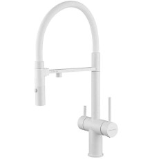 Смеситель Paulmark Magneto Ma213118-431 для кухонной мойки, белый матовый