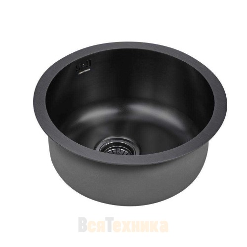 Кухонная мойка Paulmark Werra PM404646-GM, вороненая сталь