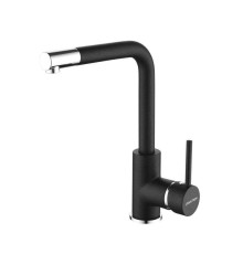 Смеситель Paulmark Honner Ho212018-418 для кухонной мойки, черный металлик