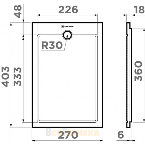 Разделочная доска Omoikiri CB-03-Wood-S