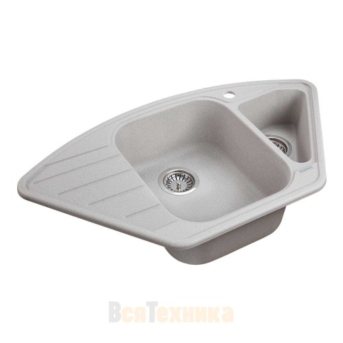 Мойка кухонная Paulmark WIESE PM529050-GR серый 890х490