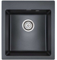 Мойка кухонная Paulmark ZEMAR PM104651-BLM черный металлик 460х510