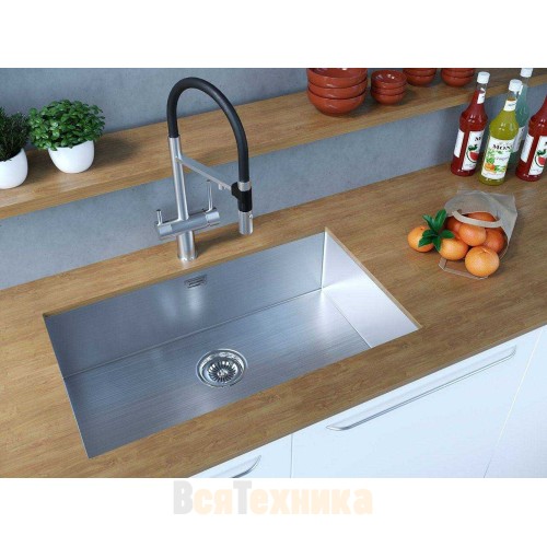 Кухонная мойка Paulmark Koher PM807444-BS, нержавеющая сталь AISI 304