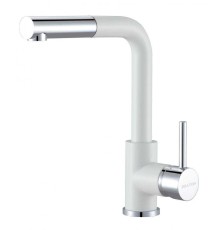 Смеситель Paulmark Kassel Ka214311- 431 для кухонной мойки, белый матовый