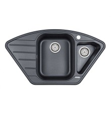 Мойка кухонная Paulmark WIESE PM529050-BLM черный металлик 890х490