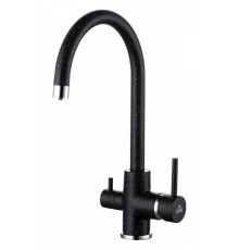 Смеситель Paulmark Essen Es213211-308 для кухонной мойки, черный