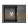 Мойка кухонная Paulmark WEIMAR PM216550-BL черный 650х500 мм
