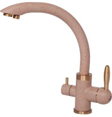 Смеситель Paulmark Essen Es213001-302Br для кухонной мойки, песочный-бронза