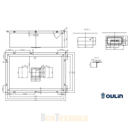 Мойка Oulin OL-FU113