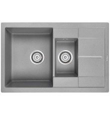 Мойка кухонная Paulmark FESTE PM237850-GRM серый металлик 775х495 мм