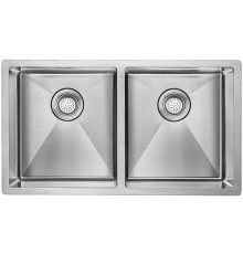 Кухонная мойка Paulmark Dopplet PM507844-BS, брашированная нерж.сталь AISI304