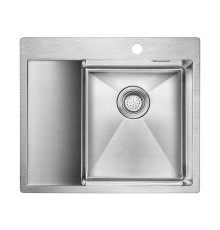 Кухонная мойка Paulmark Alster PM825951-BSR, брашированная нерж. сталь, правая AISI304