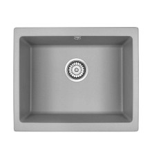 Мойка кухонная Paulmark GERA PM205546-GRM серый металлик 555х460 подст. мон.