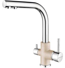 Смеситель Paulmark Essen Es213011-QUCR для кухонной мойки, кварц / хром