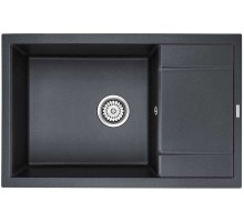 Мойка кухонная Paulmark VERLASS PM317850-BLM черный металлик 780x500 мм