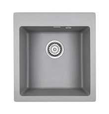 Мойка кухонная Paulmark ZEMAR PM104651-GRM серый металлик 460х510