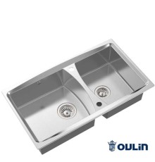 Мойка с большой и малой чашами Oulin S-8203