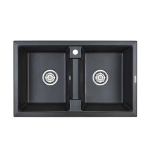Мойка кухонная Paulmark ZWILLING PM238150-BLM черный металлик 810x500 мм