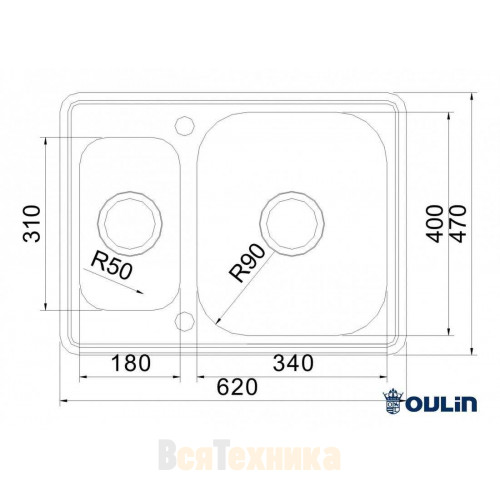 Мойка Oulin OL-0304